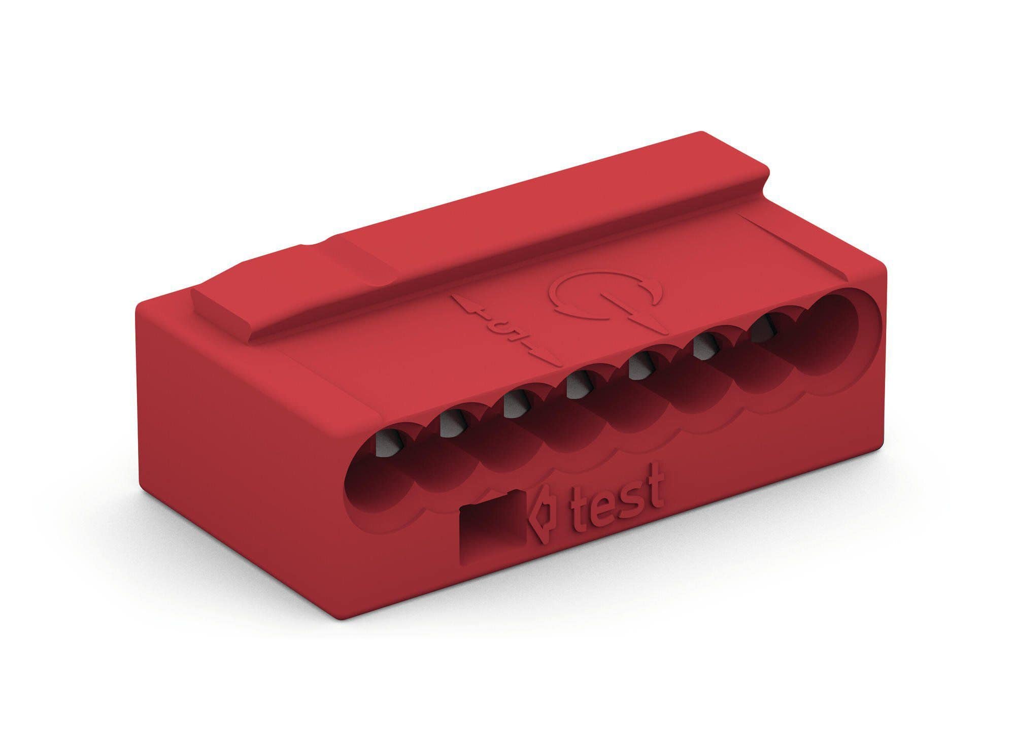WAGO 243-808 Micro- Verbindungsdosenklemme 0,6-0,8 mm, rot