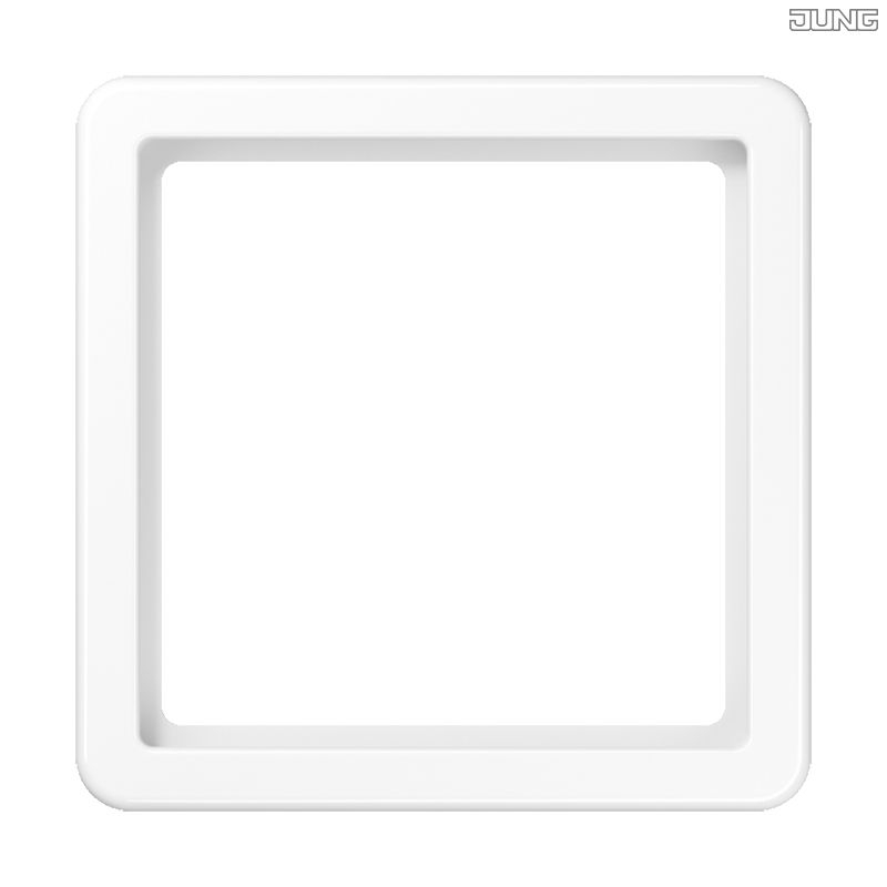 Jung CD561Z5WW Zwischenrahmen 55 x 55 mm, Thermoplast, alpinweiß, senkrechte und waagerechte Montage