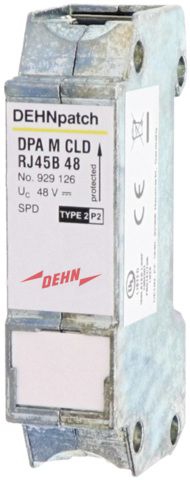 Dehn + Söhne 929126 Überspannungsableiter DEHNpatch mit 2 RJ45-Buchsen