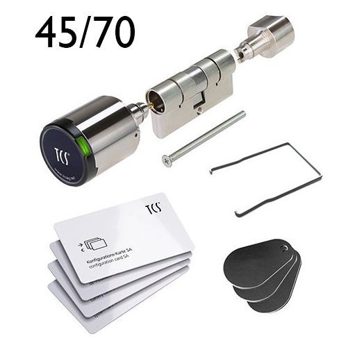 TCS 811-003-4570 Knaufzylinder:pack 45/70 mit elektronischem Schließzylinder