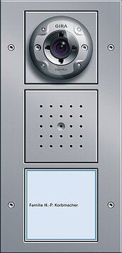 Gira 126200 TX44 Ruftaster 1fach für Türstation Unterputz