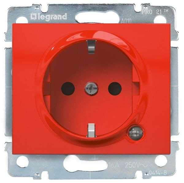 Legrand 771046 Schutzkontakt-Steckdose SK (WSV) mit erhöhtem Berührungsschutz u. Kontrolllampe