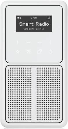 Jung DABCD1WW Smart Radio DAB+, Set Mono, Serie CD, alpinweiß