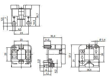 Houben 527796 G24q-3/GX24q-3 Aufbaufassung