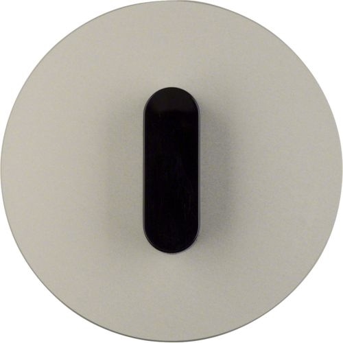 Berker 1001208400 Abdeckplatte mit Knebel, Serie R.Classic,Alu/schwarz