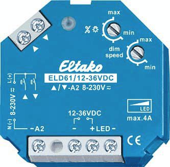 Eltako ELD61/12-36V DC LED-Dimmschalter 12-36V DC