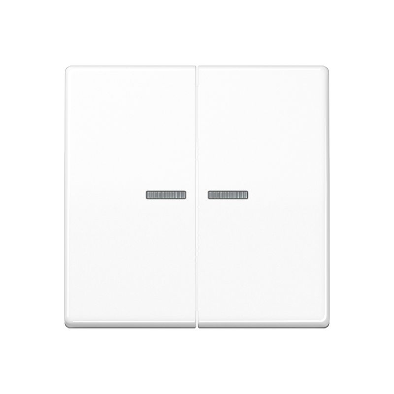 Jung SPAS5915KO5WW Wippe mit Lichtleiter, Duroplast antimikrobiell, Serie AS, alpinweiß