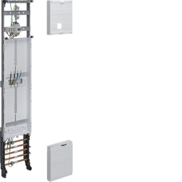 Hager ZH53Q1NT Komplettfeld, universZ, 1350 × 250 mm, 3-Punkt, 1 Zählerplatz, 10 mm², mit Trennfunktion, verdrahtet