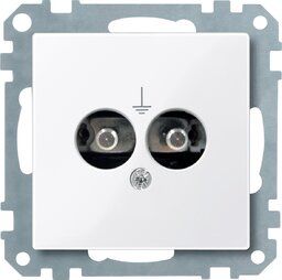 Merten 290425 Potentialausgleich-Steckdosen-Einsatz, System M, aktivweiß glänzend