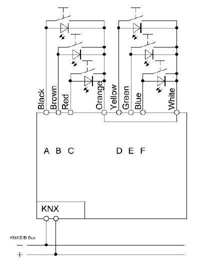 MDT BE-06001.02 Tasterinterface 6-fach UP, potentialfrei