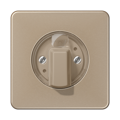 Jung CD1541GB Abdeckung für Drehschalter, Aluminium eloxiert, Serie CD, gold-bronze