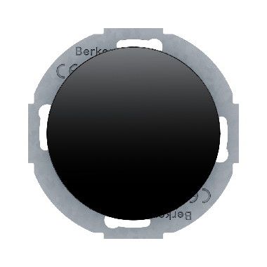 Berker 10092035 Blindverschluss mit Zentralstück, Serie R.Classic, schwarz glänzend