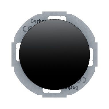 Berker 10092035 Blindverschluss mit Zentralstück, Serie R.Classic, schwarz glänzend