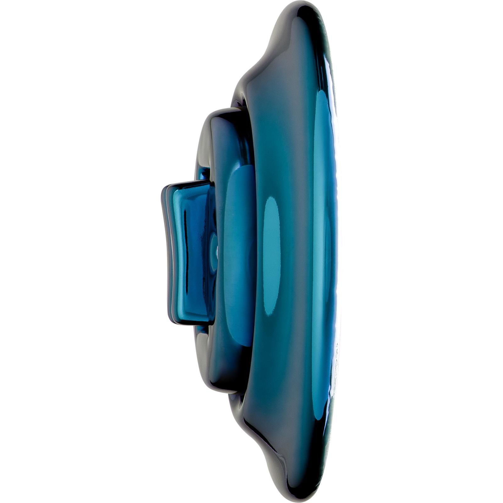 Katy Paty AZORICA Porzellan-Schalter schmal 2-fach, Serie, blau metallic