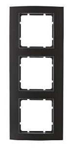 Berker 10133005 Rahmen 3-fach, B.3, Alu schwarz/anthrazit
