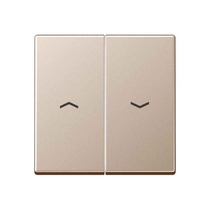 Jung A595PCH Wippe, mit Pfeilsymbolen, Duroplast lackiert, Serie A, champagner