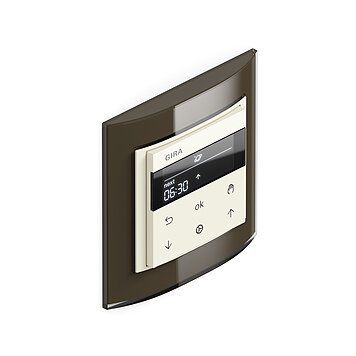 Gira 536601 S3000 Jalousie- und Schaltuhr Display, System 55, cremeweiß glänzend
