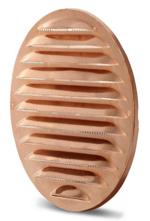Lunos 039908 Außenverschluss 1/RMK150, Ø150/80-125mm, zum Stecken, Insektenschutz, Kupfer