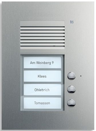 TCS PUK03/1-EN PUK Außenstation Sprechanlage Unterputz für 3 WE