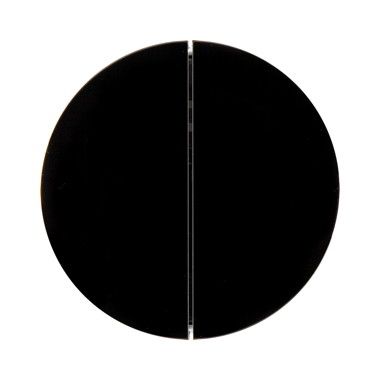 Berker 85142131 Taste für Schalter/Dimmer 2-fach, R.1/R.3, schwarz glänzend