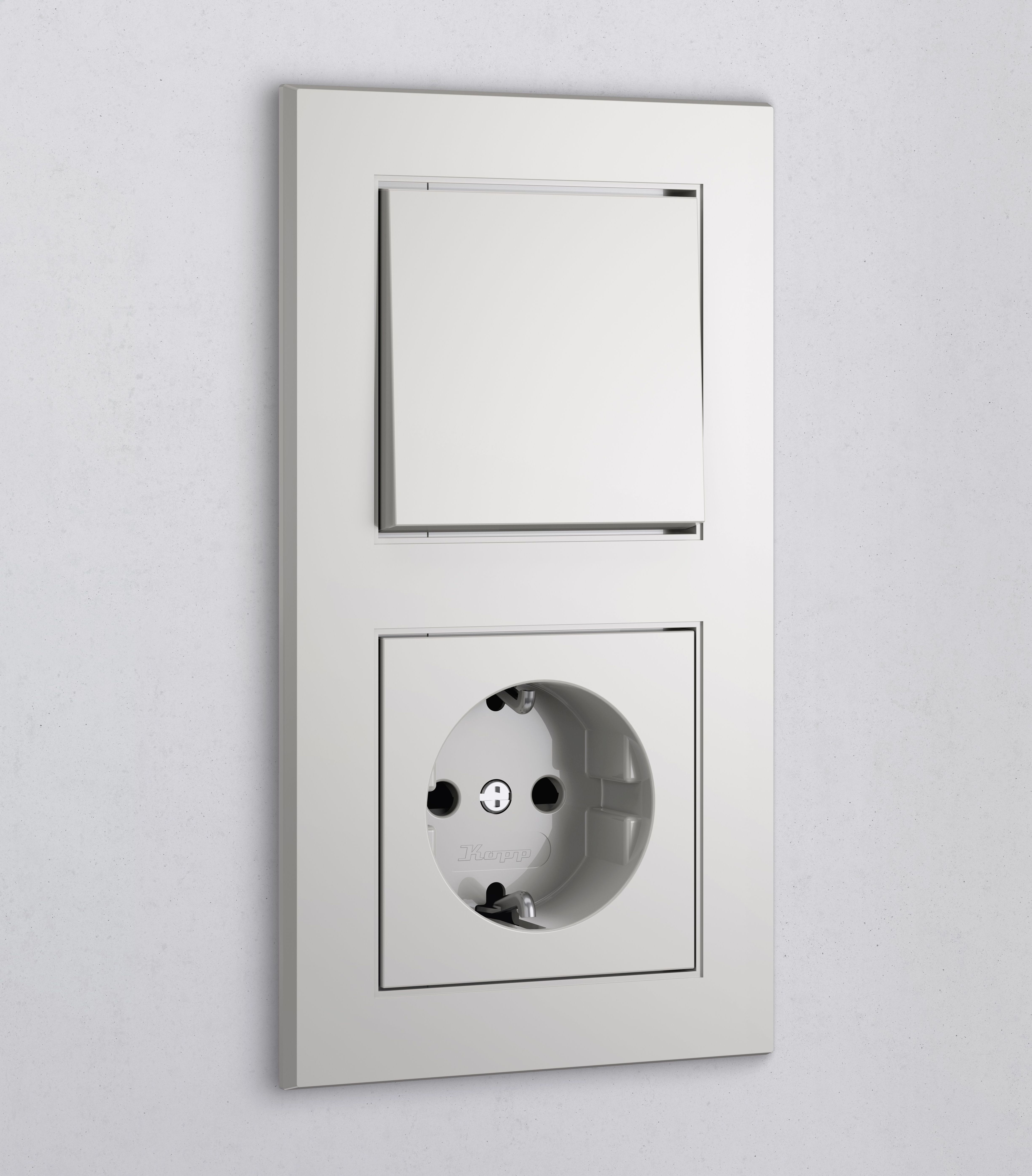 Kopp 402729008 HK07 - Abdeckrahmen 3-fach, Farbe: reinweiß