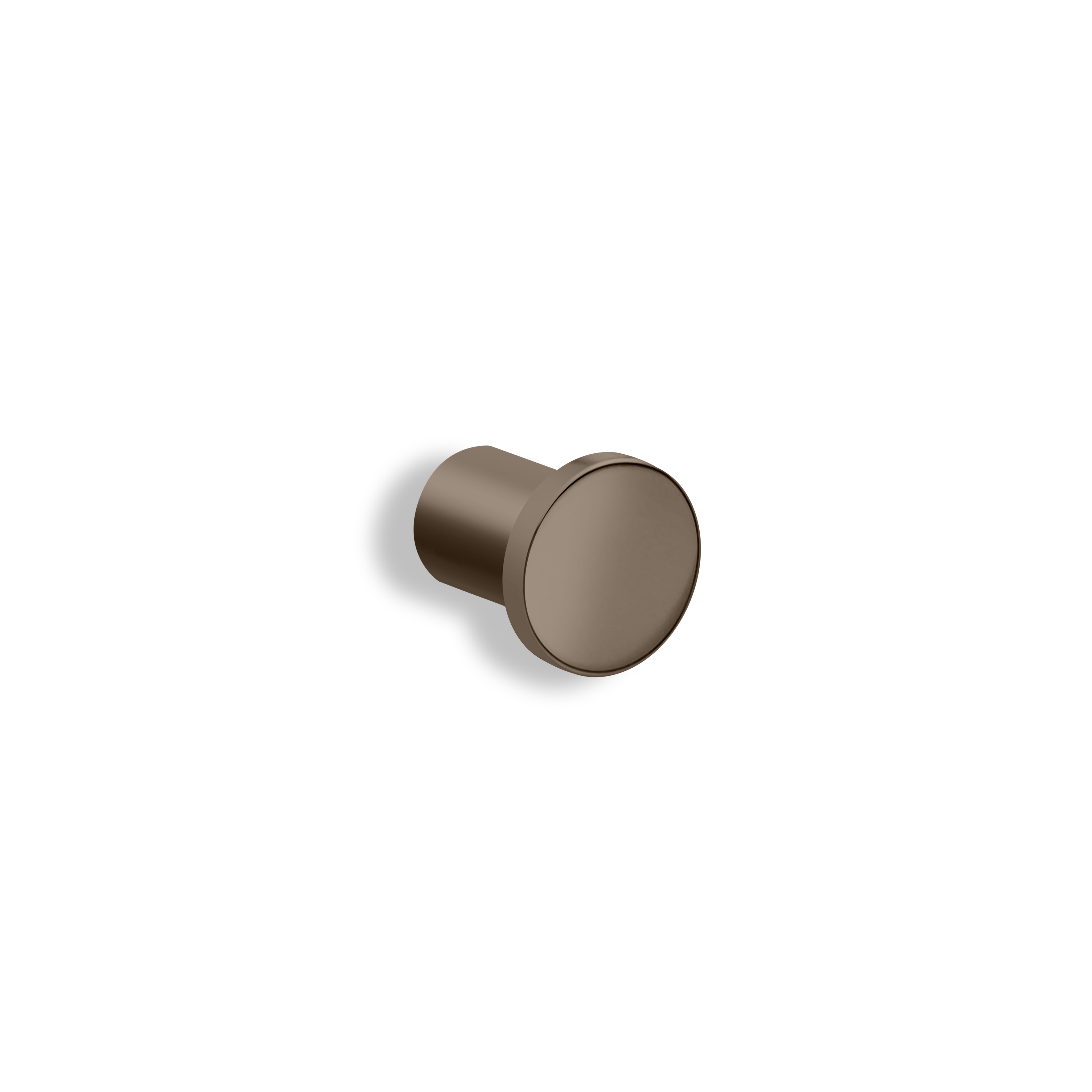 qles CRM6052 Click-Stick Halter-M 25mm, für Merten D-Life, Moccametallic, Metall, runde Kappe