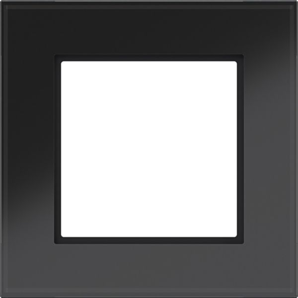 Hager WAD8100GBG Rahmen 1-fach, A.8, glas schwarz glänzend