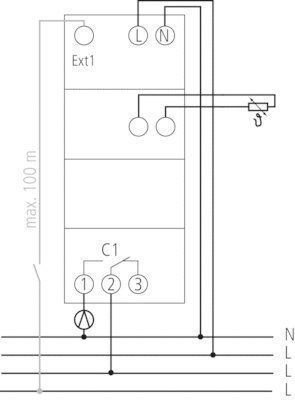 Theben Ramses 366/1 top2 Uhrenthermostat digital 230V