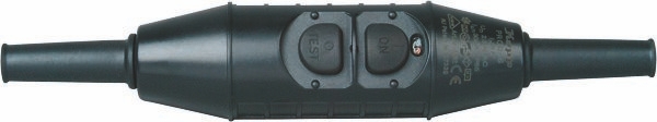 Bachmann 919.016 Personenschutzschalter Zwischengerät PRCD-S, 230 V, 16 A, 30 mA, IP55, mit Schutzleiterüberwachung, schwarz