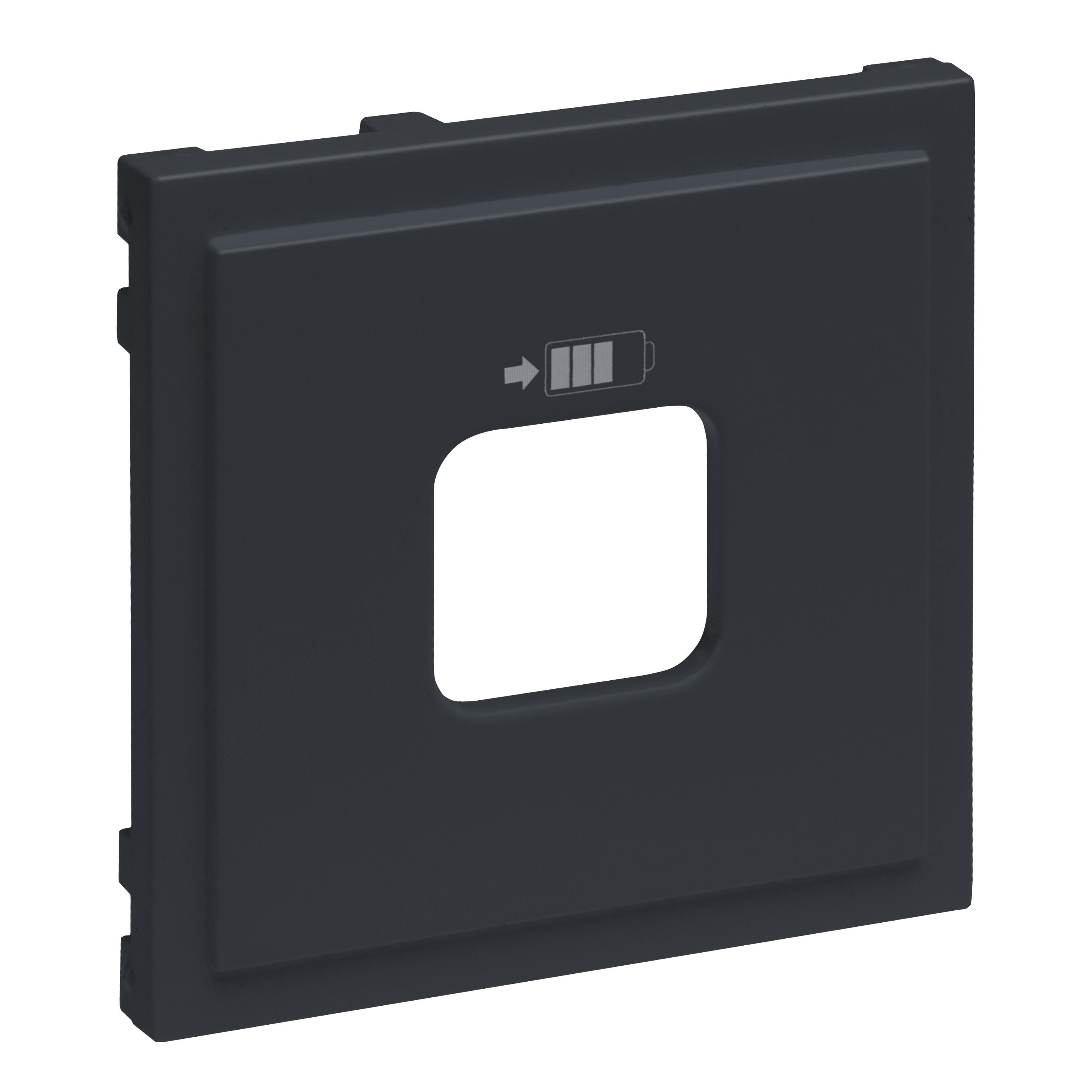 Legrand 765427 SEANO Abdeckung für USB-Ladesteckdosen A+C und C+C, anthrazit lackiert
