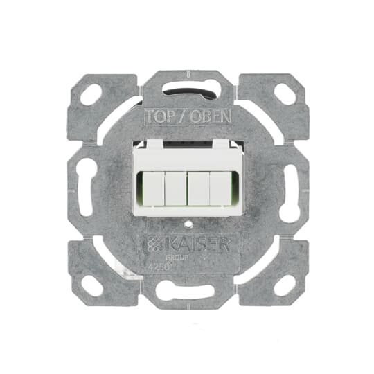 Busch-Jaeger 0244/42 Glasfaser Teilnehmeranschluss LC-Quad-Stecker 4-fach UP