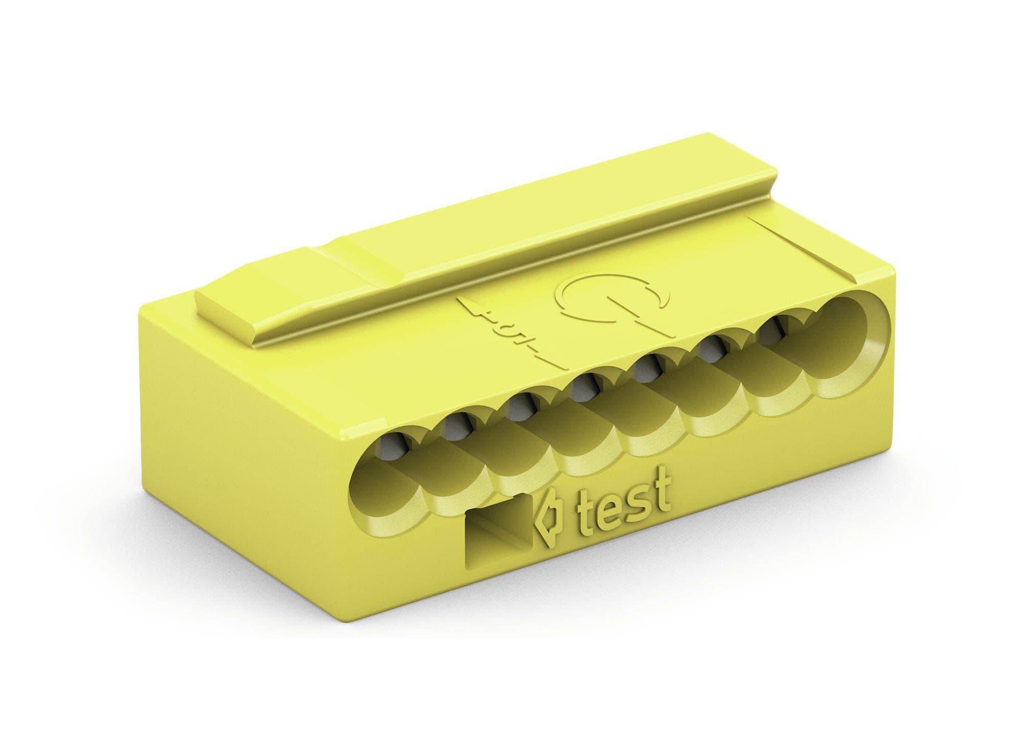 WAGO 243-508 Micro- Verbindungsdosenklemme 0,6-0,8 mm, gelb