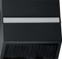 Gira 0682005 Haube steckbar mit Adapterrahmen, System 55, schwarz matt