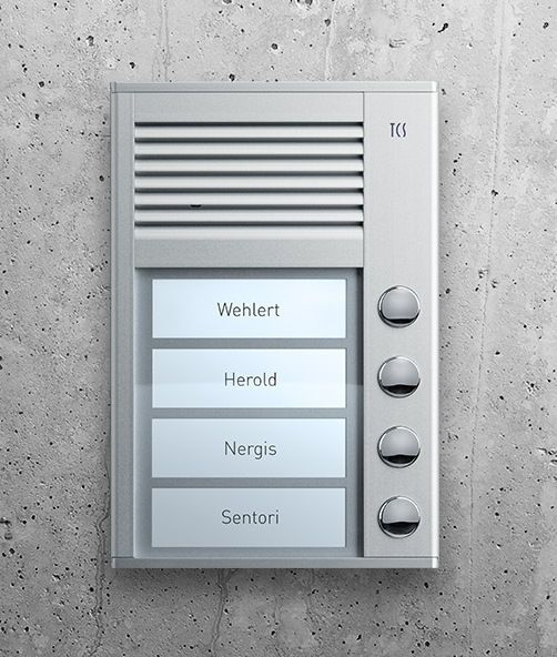 TCS PPAF04-EN/01 Audio-Außenstation, Serie PAK mit Freisprecher TASTA Audio 4 WE