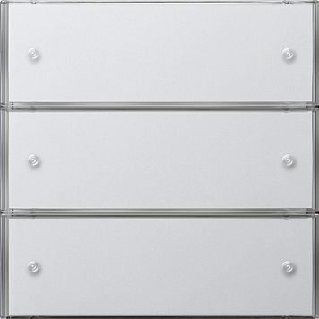 Gira 2023112 Tastsensensor 3 Basis 3-fach für KNX, Flächenschalter, reinweiß glänzend