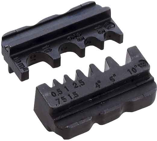 Cimco 10 6013  Pressprofileinsatz zu Presszangensystem Click´n´Crimp, nicht isolierte Flachsteckhülsen mit offenen Crimpkrallen, 0,5 - 6 mm²