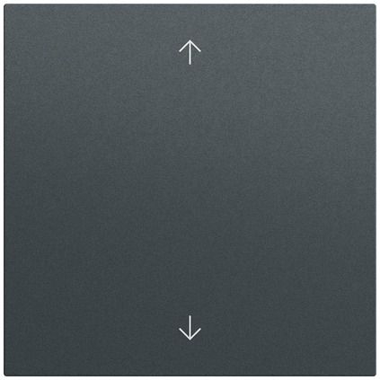 Gira 538973 Wippe 1fach mit Pfeilsymbolen, System 70, anthrazit (lackiert)