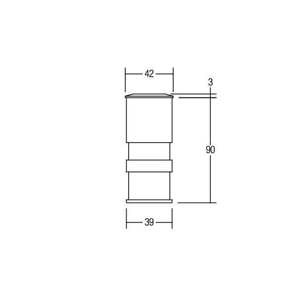 Brumberg P3817W LED-Bodeneinbauleuchte, 1W/350mA, IP65