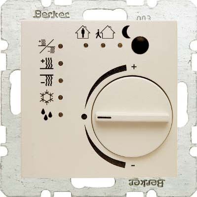 Berker 75441152 Temperaturregler mit Tasterschnittstelle, S.1, weiß glänzend
