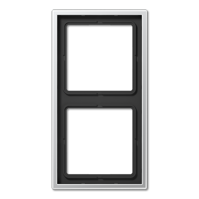 Jung AL2982 Rahmen 2-fach, senkrechte und waagerechte Montage, LS 990, Aluminium