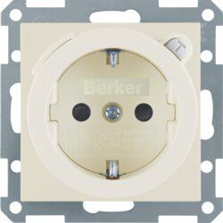 Berker 47088982 Schutzkontakt-Steckdose mit FI-Schutzschalter, 30 mA