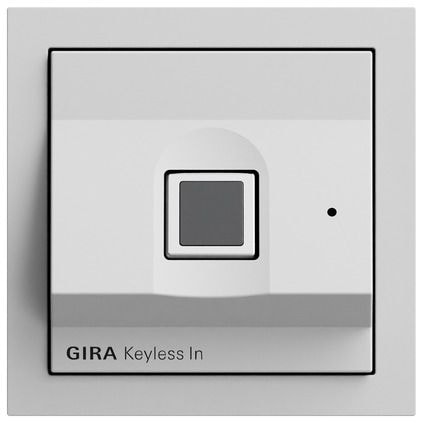 Gira 261776 Gira Keyless In Fingerprint-Leseeinheit, System 70, grau matt (lackiert)