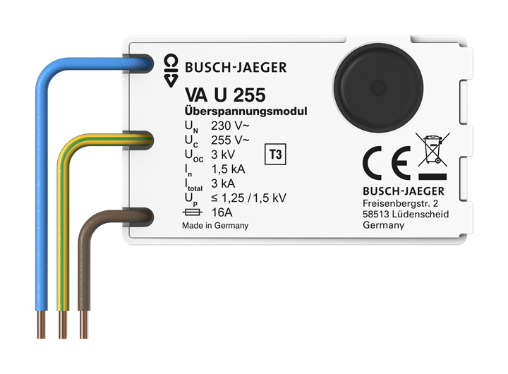 Busch-Jaeger VA U 255 Überspannungsmodul Busch-Protector®, Zubehör