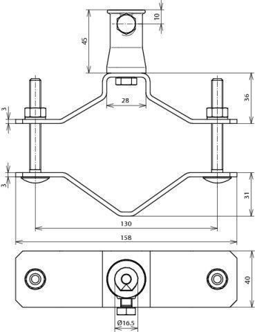 Dehn 106 353 DEHNiso Rohrschelle 70-90mm