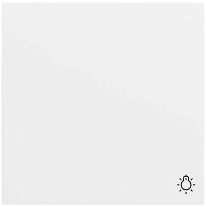 Gira 328572 Wippe mit Symbol Licht, System 70, reinweiß seidenmatt (lackiert)
