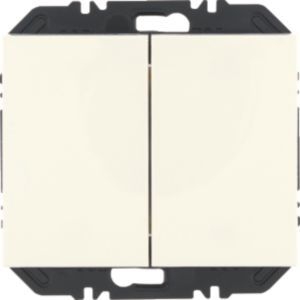 Berker 24127039 Friends of Hue Modul mit Wippe 2-fach, K.1, polarweiß glänzend