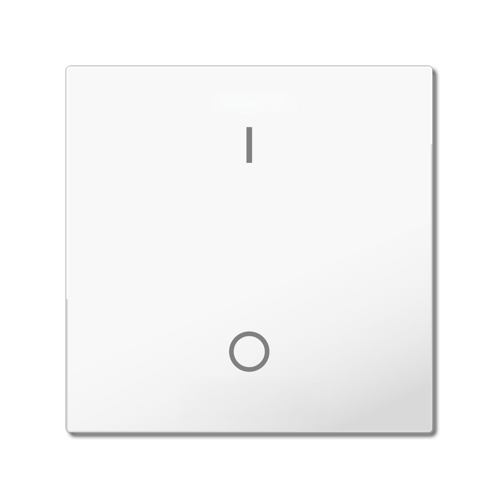 MDT TAL-55BW1B02.02 MDT Wippe für KNX Taster Light 55 Basic 1-fach, Reinweiß glänzend, Schalten