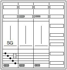 Hager ZB341X29N Zählerschrank 2 ZP 3-Punkt-Befestigung