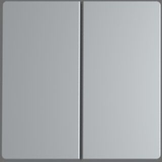 Berker 85142124 Taste für Schalter/Dimmer 2-fach, Q.x, aluminium samt