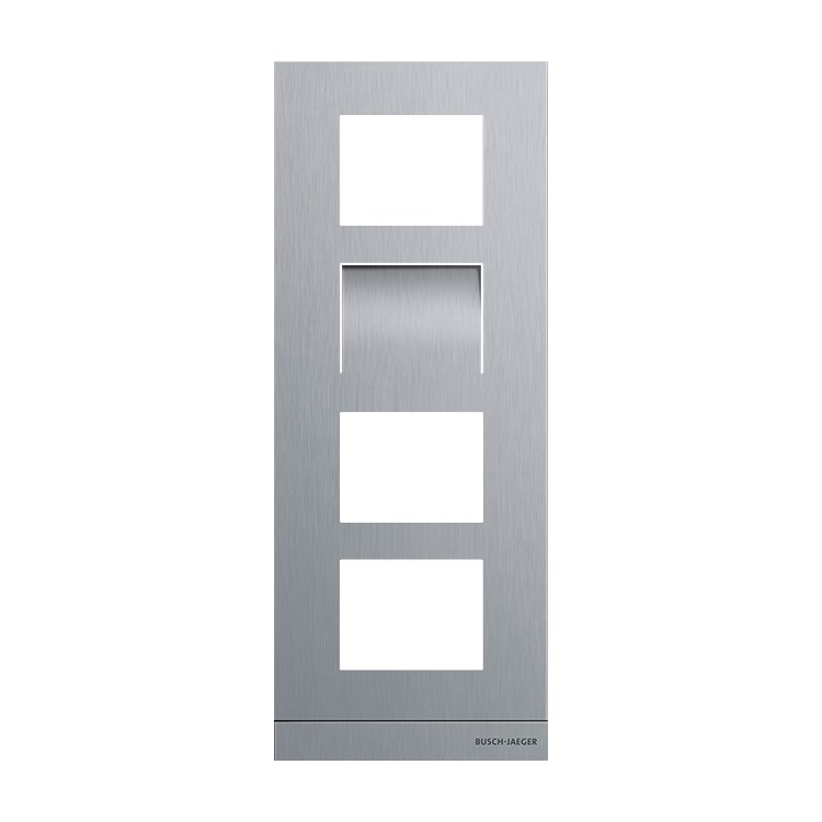 Busch-Jaeger 41384CF-A-03 Frontplatte Video 1/4, Aluminium